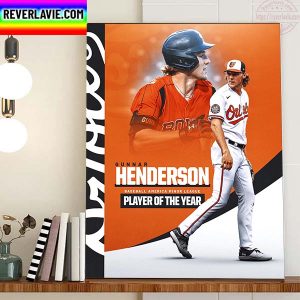 Gunnar Henderson Is Baseball America Minor League Player Of The Year Home Decor Poster Canvas