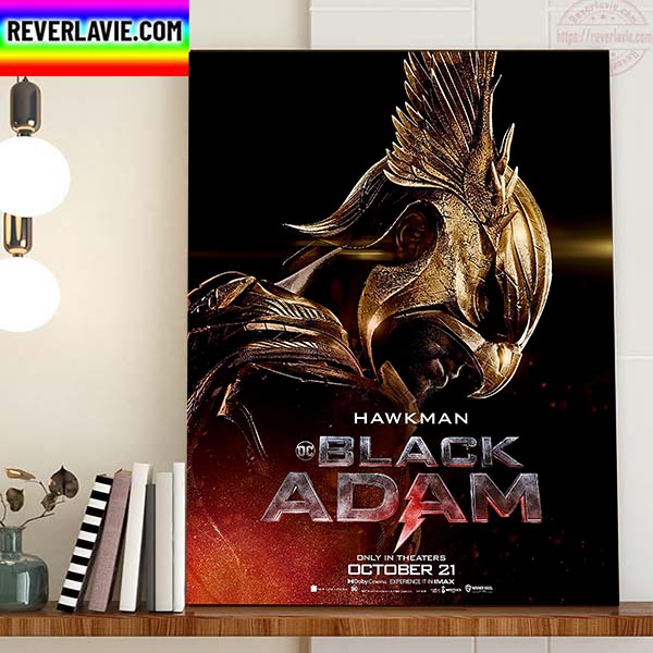 Hawkman In DC Comics Black Adam New Poster Movie Home Decor Poster Canvas Hawkman In DC Comics Black Adam New Poster Movie Home Decor Poster Canvas
