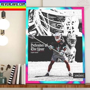 JT Giles Harris Is 2022 Defensive Player Of The Year Of PLL Home Decor Poster Canvas