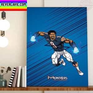 Jaquan Brisker Monster Of The Midway In Chicago Bears NFL Home Decor Poster Canvas