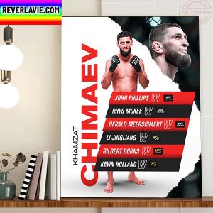 Khamzat Chimaev Remains Undefeated In UFC 279 Home Decor Poster Canvas