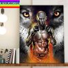Khamzat Chimaev Winner By Submission In UFC 279 Home Decor Poster Canvas