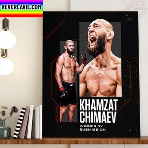 Khamzat Chimaev Winner By Submission In UFC 279 Home Decor Poster Canvas