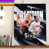 A’ja Wilson Las Vegas Aces Is 2022 WNBA Champion And All Title Home Decor Poster Canvas