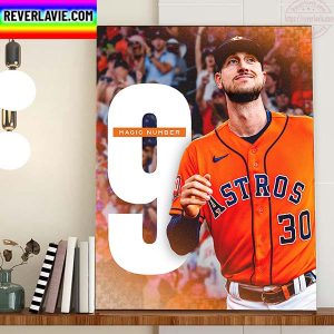 Kyle Tucker 9 Magic Number In Houston Astros Home Decor Poster Canvas