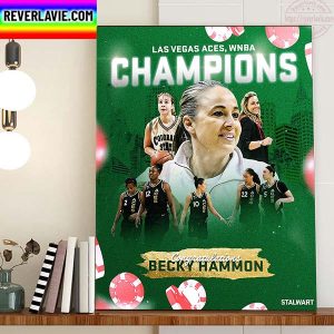 Las Vegas Aces Champions 2022 WNBA Champs The First Time Home Decor Poster Canvas