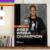 Las Vegas Aces Champs 2022 WNBA Champions x Jackie Young Home Decor Poster Canvas