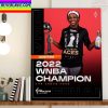 Las Vegas Aces Champs 2022 WNBA Champions x Kelsey Plum Home Decor Poster Canvas