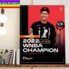 Las Vegas Aces Champs 2022 WNBA Champions x Kiah Stokes Home Decor Poster Canvas
