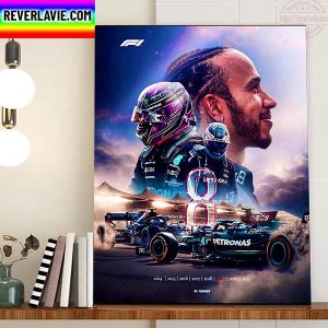 Lewis Hamilton 8 Time World Champion Home Decor Poster Canvas