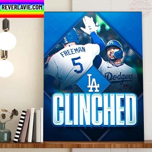 Los Angeles Dodgers Clinch A Playoff Spot This Season Home Decor Poster Canvas