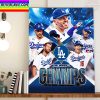 Los Angeles Dodgers NL West Champs Home Decor Poster Canvas