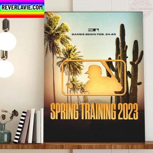 MLB 2023 Spring Training Schedule Home Decor Poster Canvas