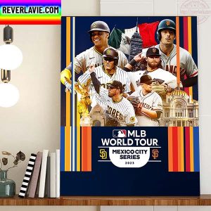 MLB World Tour Mexico City Series 2023 Home Decor Poster Canvas