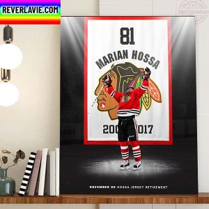 Marian Hossa Chicago Blackhawks November 20 Hossa Jersey Retirement Home Decor Poster Canvas