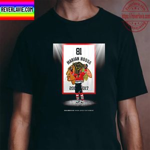 Marian Hossa Chicago Blackhawks November 20 Hossa Jersey Retirement Unisex T-Shirt