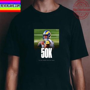 Matthew Stafford 50K Career Passing Yards In NFL Unisex T-Shirt