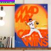 Max Scherzer Of New York Mets With 200 Wins Home Decor Poster Canvas
