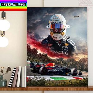 Max Verstappen F1 Oracle Red Bull Racing Italian GP Winner Home Decor Poster Canvas