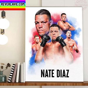 Nate Diaz In The UFC 279 Home Decor Poster Canvas