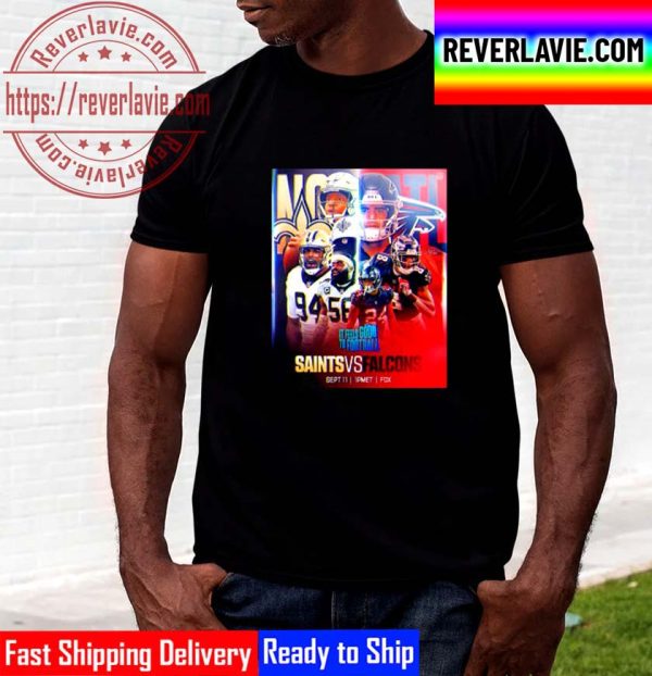 New Orleans Saints Vs Atlanta Falcons It Feels Good To Football 2022 Unisex T-Shirt