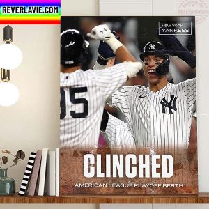 New York Yankees Are 2022 MLB Postseason Bound Home Decor Poster Canvas