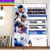 New York Yankees 30 Straight Winning Seasons In MLB Home Decor Poster Canvas