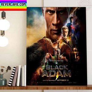 Power Born From Rage DC Comics Black Adam Home Decor Poster Canvas