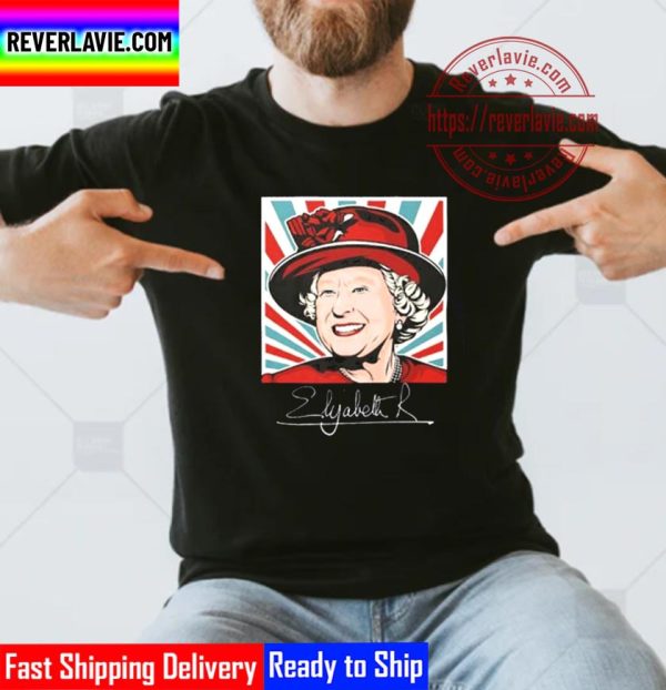 RIP Queen Elizabeth II 1926 2022 Queen Of England Vintage Signature Unisex T-Shirt