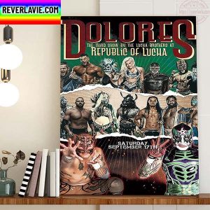 Republic Of Lucha Dolores Home Decor Poster Canvas