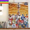Los Angeles Dodgers 107 Wins Most Wins In Dodgers History Home Decor Poster Canvas