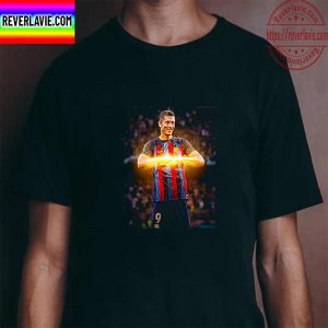 Robert Lewandowski In FC Barcelona 7 Goals In 5 Games This Season Unisex T-Shirt