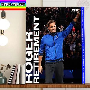 Roger Federer Is GOAT Of Tennis Retirement Home Decor Poster Canvas