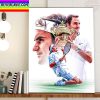 Roger Federer Retirement Thank You For The Everything Home Decor Poster Canvas