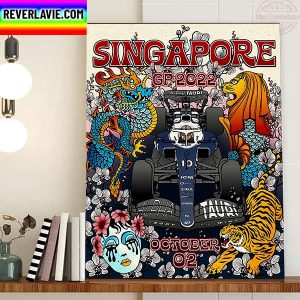 Scuderia AlphaTauri In Singapore GP 2022 Home Decor Poster Canvas