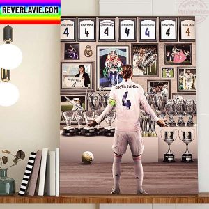 Sergio Ramos Joined Real Madrid 17 Years Ago Home Decor Poster Canvas