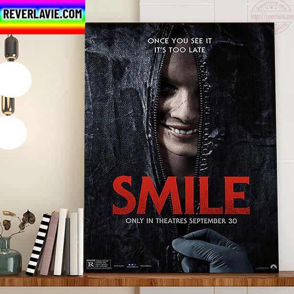 Smile Poster Movie Once You See It It's Too Late Home Decor Poster Canvas Smile Poster Movie Once You See It It's Too Late Home Decor Poster Canvas