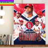 St Louis Cardinals Are The 2022 NL Central Division Champions Home Decor Poster Canvas