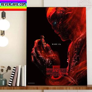 Stranger Things 5 Wake Up The Upside Down Home Decor Poster Canvas