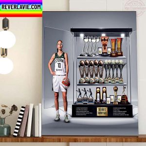 Sue Bird Trophy Case WNBA A Legendary Career Home Decor Poster Canvas