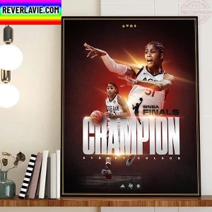 Sydney Colson Of Las Vegas Aces Is 2022 WNBA Finals Champion Home Decor Poster Canvas