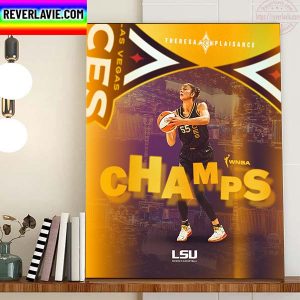 Theresa Plaisance Is 2022 WNBA Champions With Las Vegas Aces Home Decor Poster Canvas