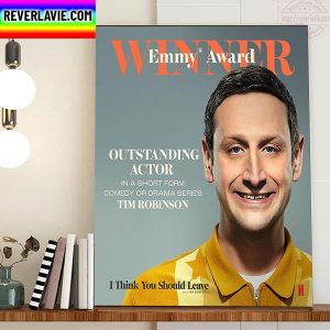 Tim Robinson Winner Emmy Award Outstanding Actor Home Decor Poster Canvas