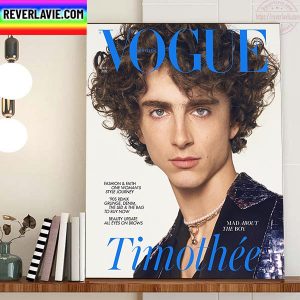 Timothee Chalamet Vogue Photoshoot Poster for Sale by cupidchu