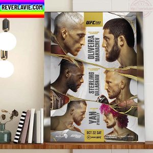 UFC 280 One Month Go To Fight Home Decor Poster Canvas