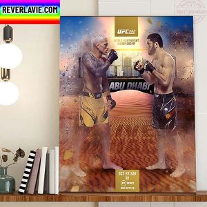 UFC 280 Poster Oliveira Vs Makhachev Home Decor Poster Canvas