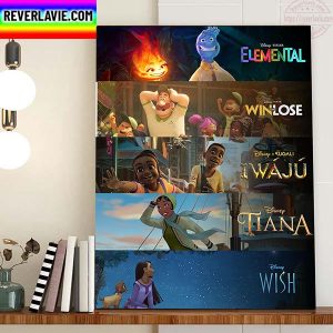 Walt Disney Animation Studios And Pixar 2023 Releases Home Decor Poster Canvas