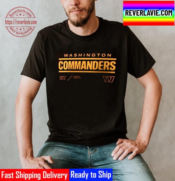 Washington Commanders Sideline Infograph Lock Up Performance Unisex T-Shirt