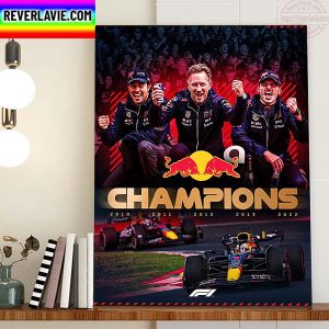 2022 Constructors Champions Is Oracle Red Bull Racing F1 Team Home Decor Poster Canvas