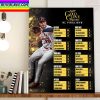 2022 Rawlings Sports Gold Glove Award AL Finalists Home Decor Poster Canvas